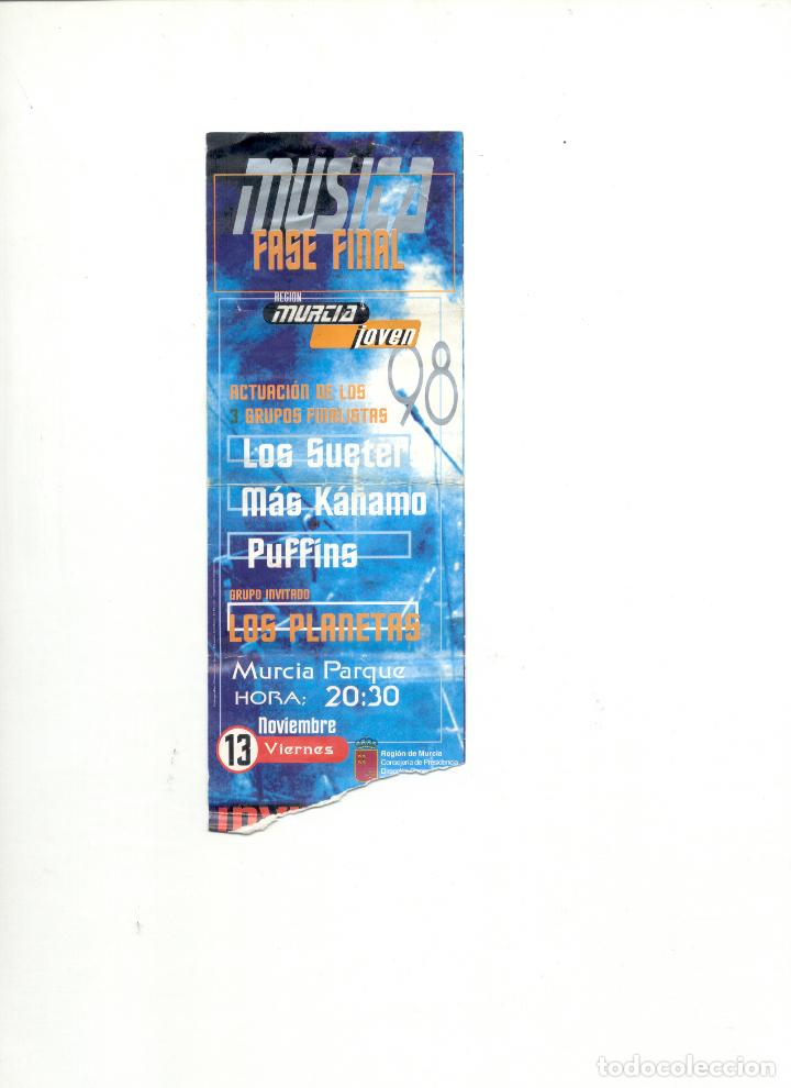 Entradas antiguas de conciertos: ENTRADA LOS PLANETAS - Foto 1