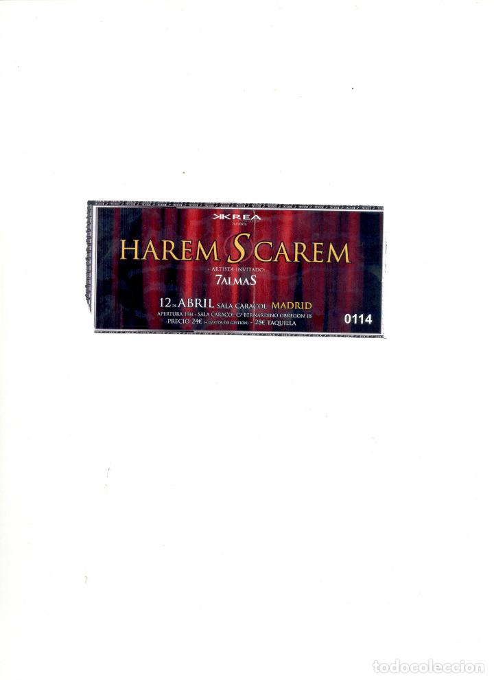 Entradas antiguas de conciertos: ENTRADA HAREM SCAREM MADRID - Foto 1