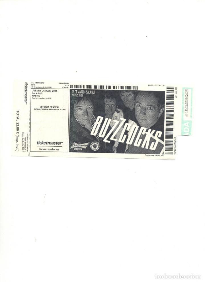 Entradas antiguas de conciertos: ENTRADA BUZZCOCKS MADRID - Foto 1