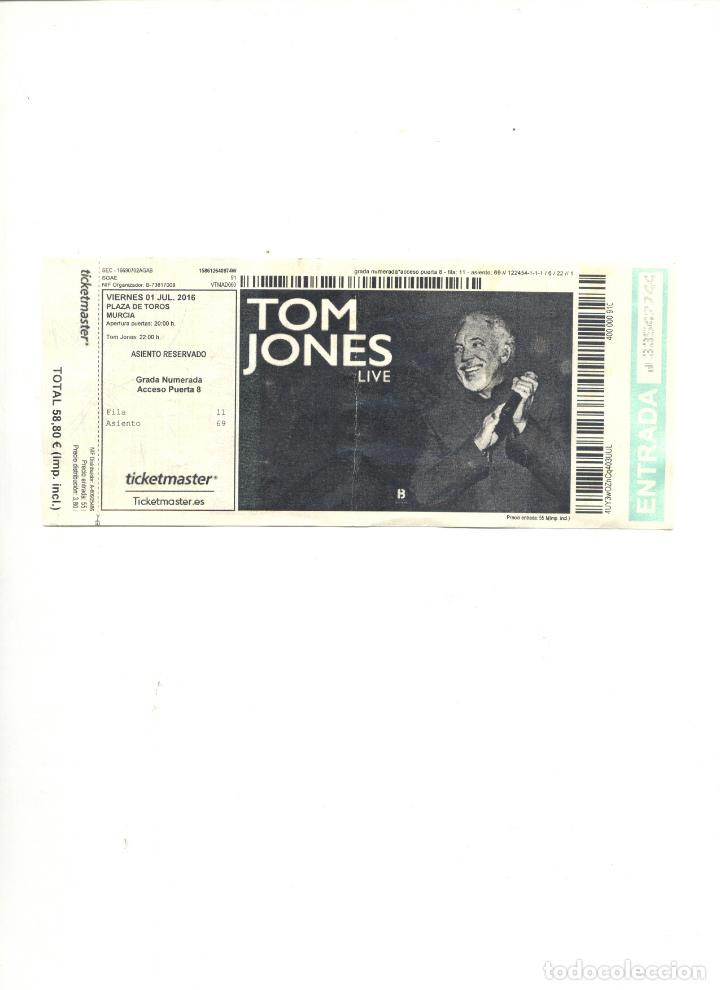 Entradas antiguas de conciertos: ENTRADA TOM JONES MURCIA - Foto 1
