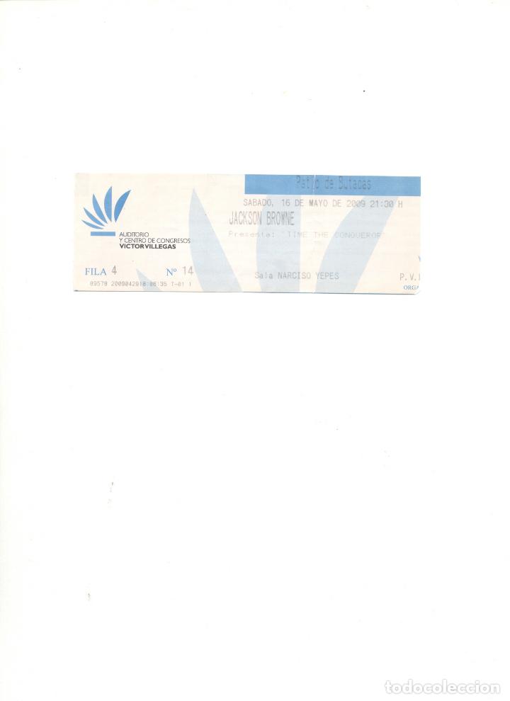 Entradas antiguas de conciertos: ENTRADA JACKSON BROWNE MURCIA - Foto 1