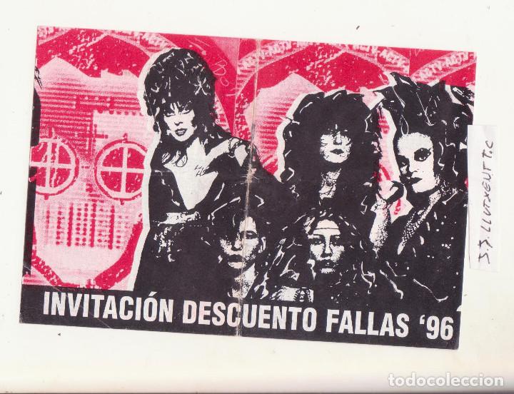 Entradas antiguas de conciertos: invitacion flyer discoteca actv fallas 96 valencia - Foto 1