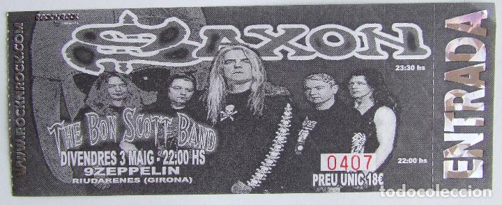 Entradas antiguas de conciertos: SAXON ENTRADA DE CONCIERTO - Foto 1