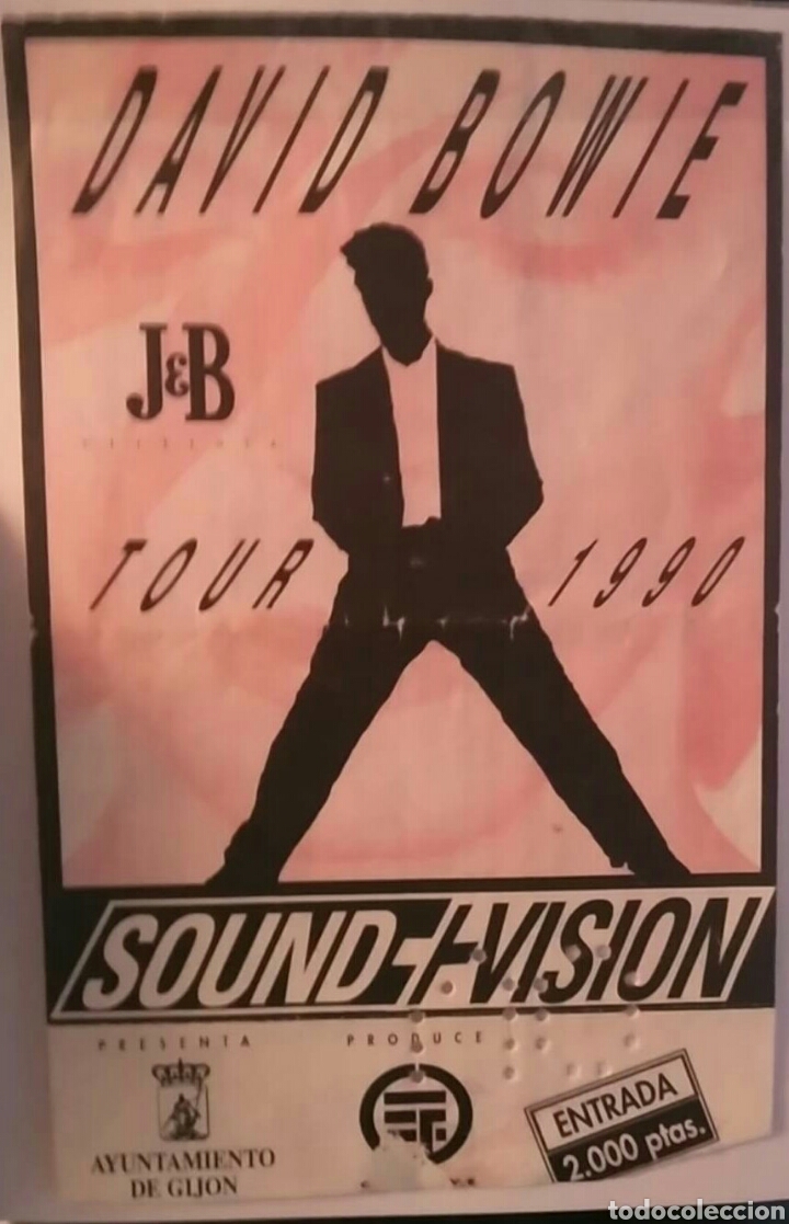 Entradas antiguas de conciertos: Bowie en Gij&oacute;n - Foto 1