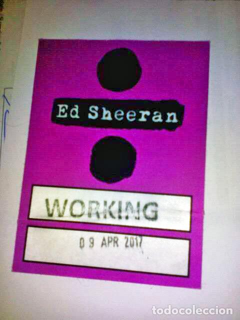 Entradas antiguas de conciertos: Ed Sheeran-Pase Backstage Bcn 2017 - Foto 1