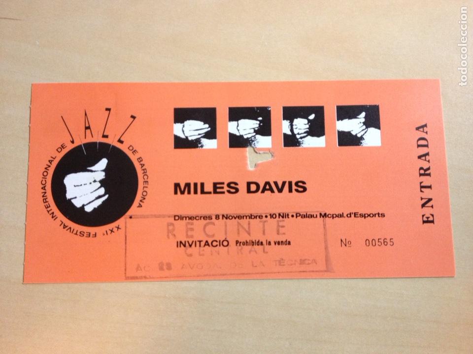 Entradas antiguas de conciertos: MILES DAVIS - Foto 1