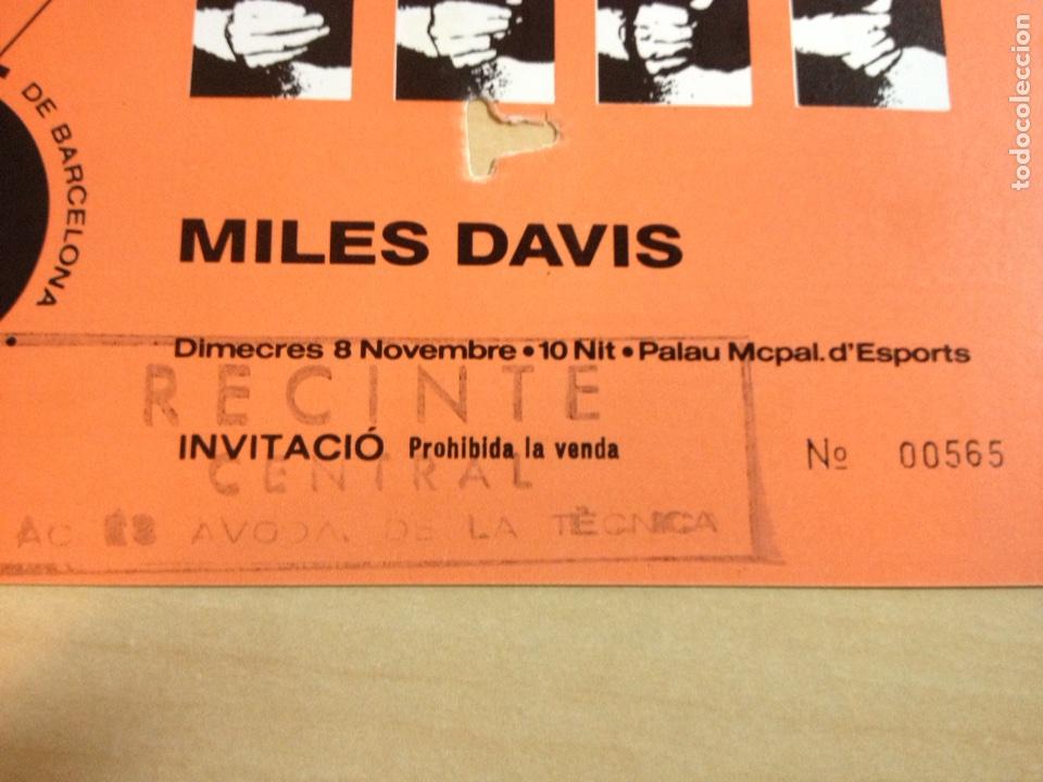 Entradas antiguas de conciertos: MILES DAVIS - Foto 2