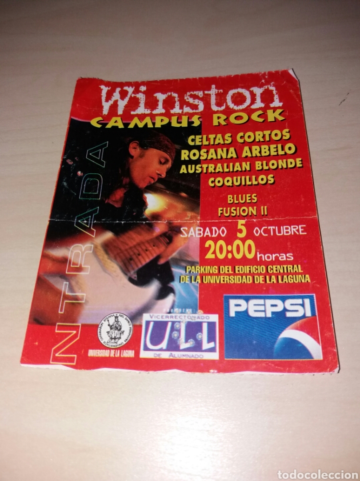 Entradas antiguas de conciertos: Antigua entrada CAMPUS ROCK - Foto 1