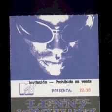 Biglietti di Concerti: LENNY KRAVITZ SAN SEBASTIÁN 1996 ENTRADA DE CONCIERTO NUEVA