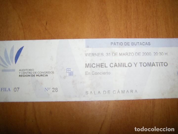 Entradas antiguas de conciertos: Programa de mano + 2 entradas Michel Camilo y Tomatito. Marzo del 2000 - Foto 6