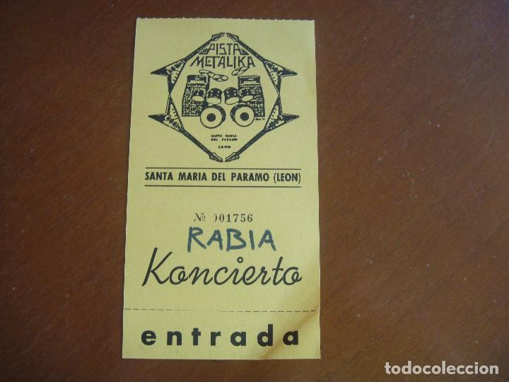 Entradas antiguas de conciertos: RABIA - LEON - Foto 1