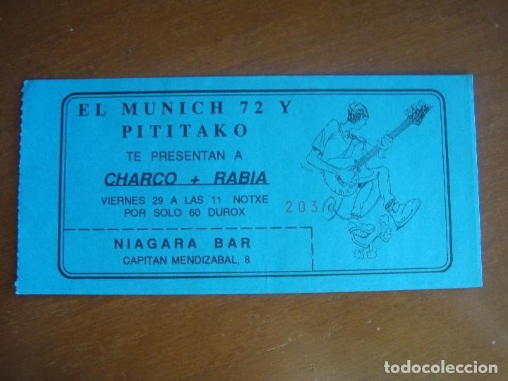 Entradas antiguas de conciertos: CHARCO + RABIA / SANTURCE - Foto 1