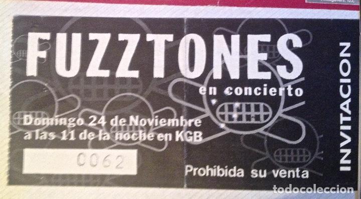 Entradas antiguas de conciertos: fuzztones entrada bcn kgb sin romper - Foto 1