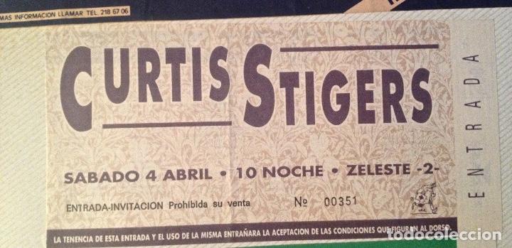 Entradas antiguas de conciertos: curtis stigers entrada bcn sin romper - Foto 1