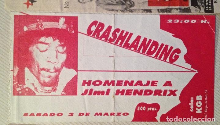Entradas antiguas de conciertos: crashlanding entrada bcn - Foto 1