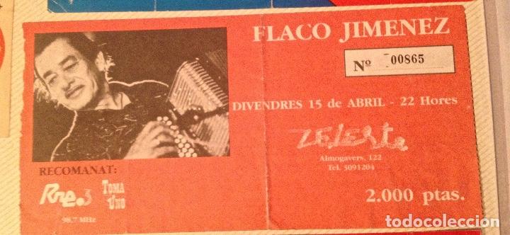 Entradas antiguas de conciertos: flaco jimenez entrada bcn - Foto 1