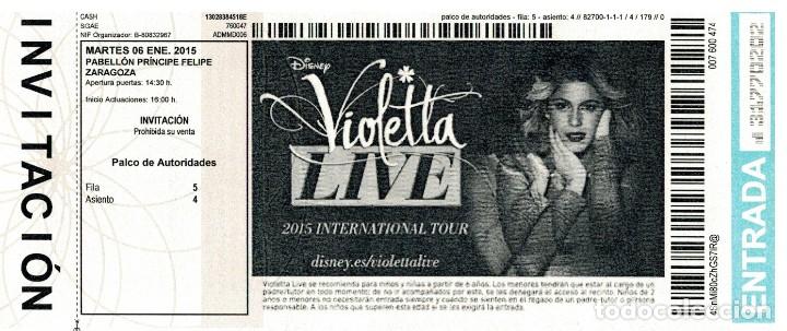 Entradas antiguas de conciertos: VIOLETTA - VIOLETA - 2015- ZARAGOZA - Foto 1