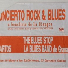 Entradas Antiguas de Conciertos: TOTEM LOS LAGARTOS THE BLUES STOP LA BLUES BAND DE GRANADA ENTRADA CONCIERO. Lote 118454727