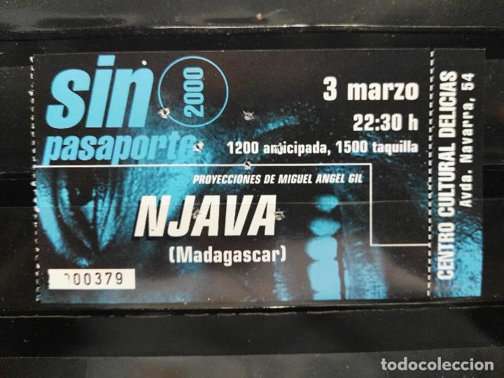 Entradas antiguas de conciertos: SIN PASAPORTE. CC DELICIAS. ZARAGOZA. NJAVA (MADAGASCAR) 03/03/2000 - Foto 1