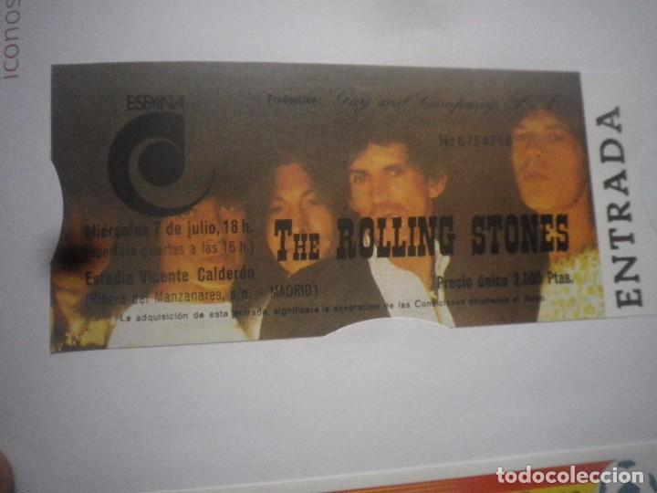 Entradas antiguas de conciertos: ENTRADA REPLICA THE ROLLING STONES - Foto 1