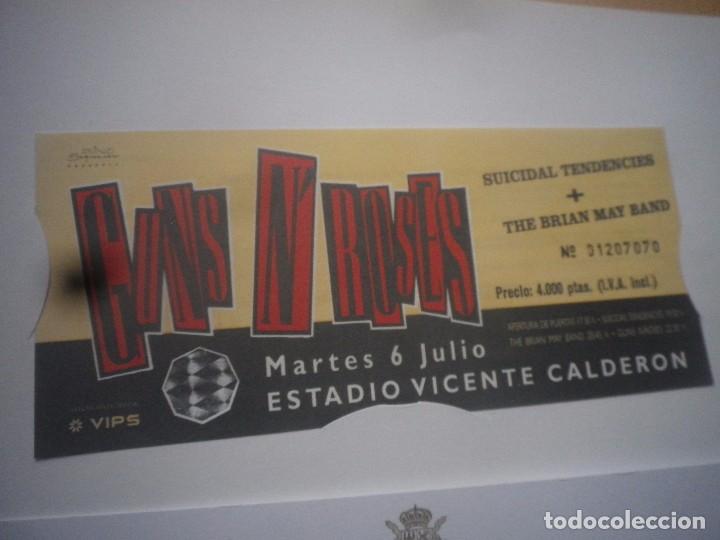 Entradas antiguas de conciertos: ENTRADA REPLICA  VICENTE CALDERON - Foto 1