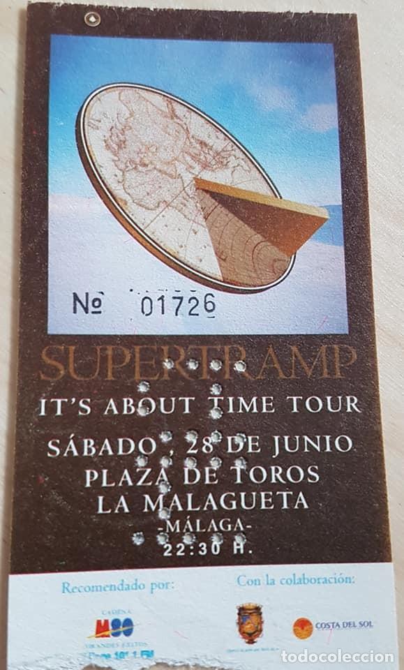 Entradas antiguas de conciertos: SUPERTRAMP ENTRADA DE CONCIERTO - Foto 1
