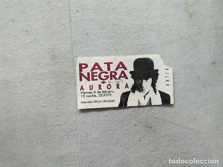 Entradas antiguas de conciertos: ENTRADA CONCIERTO PATA NEGRA 8 DE FEBRERO SALA ZELESTE BARCELONA