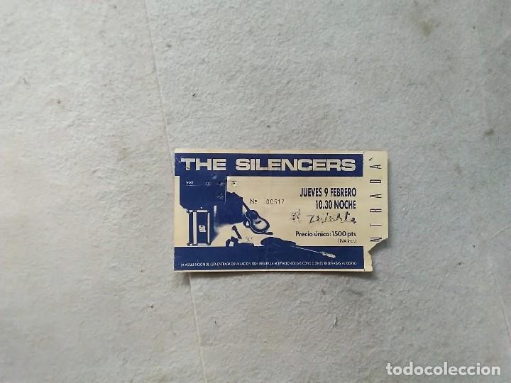Entradas antiguas de conciertos: ENTRADA CONCIERTO  THE SILENCERS 9 DE FEBRERO BARCELONA SALA ZELESTE