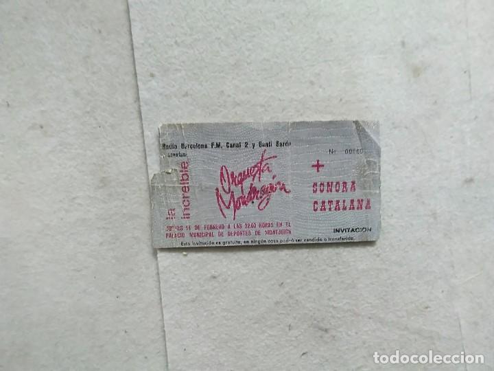 Entradas antiguas de conciertos: ENTRADA ORQUESTA MONDRAGON PALACIO MUNICIPAL DE DEPORTES DE MONTJUITH