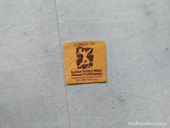 Entradas antiguas de conciertos: ENTRADA HUMAN RIGHTS NOW! 10 DE SEPTIEMBRE BARCELONA A&Ntilde;OS 90