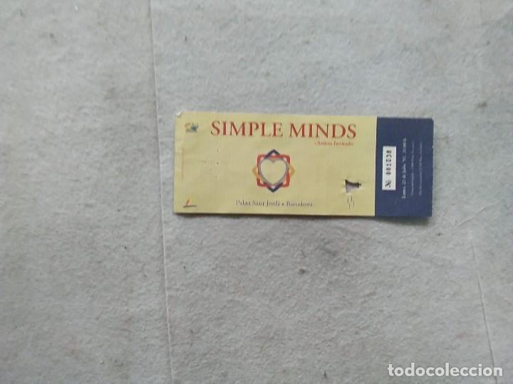 Entradas antiguas de conciertos: ENTRADA SIMPLE MINDS PALAU SANT JORDI BARCELONA