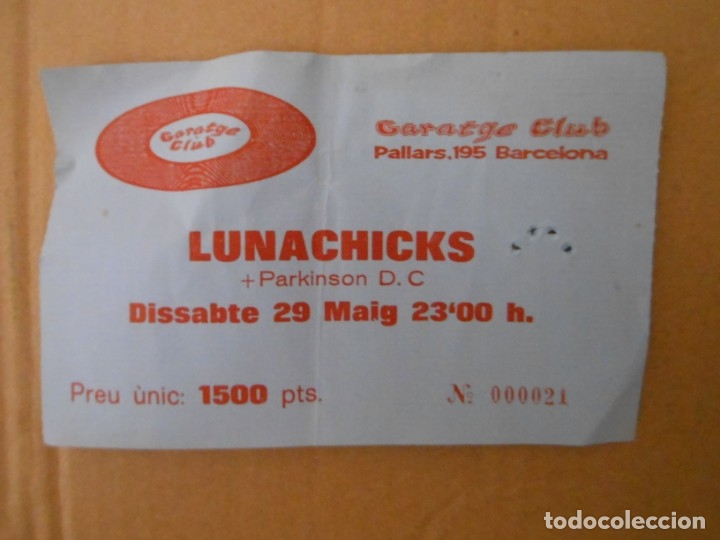 Entradas antiguas de conciertos: LUNACHICKS - Foto 1