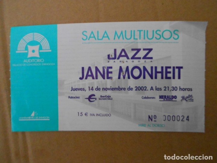 Entradas antiguas de conciertos: JANE MONHEIT - Foto 1