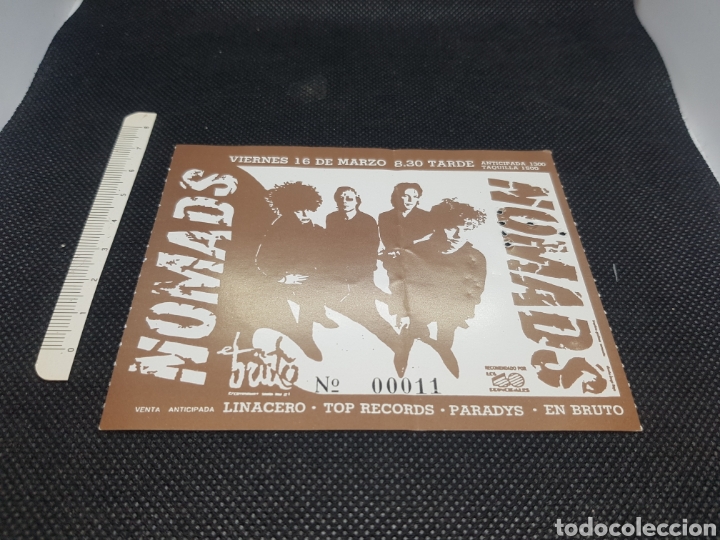 Entradas antiguas de conciertos: Entrada de concierto nomads - Foto 1
