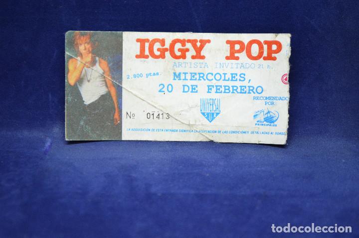 Entradas antiguas de conciertos: IGGY POP - ENTADAS - Foto 1