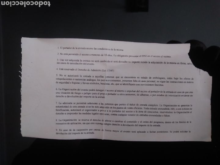 Entradas antiguas de conciertos: Entrada espect&aacute;culo conciertos SUPERMARTX&Eacute; - Foto 2