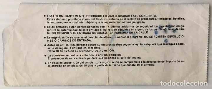 Entradas antiguas de conciertos: ENTRADA MARTIRIO. ZELESTE. BARCELONA. - Foto 2