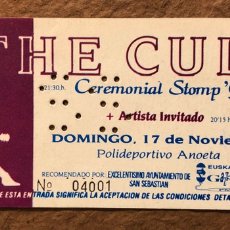 Entradas Antiguas de Conciertos: THE CULT “CEREMONIAL STOMP TOUR ‘91”. ENTRADA COMPLETA CONCIERTO ANOETA SAN SEBASTIÁN 17/11/91