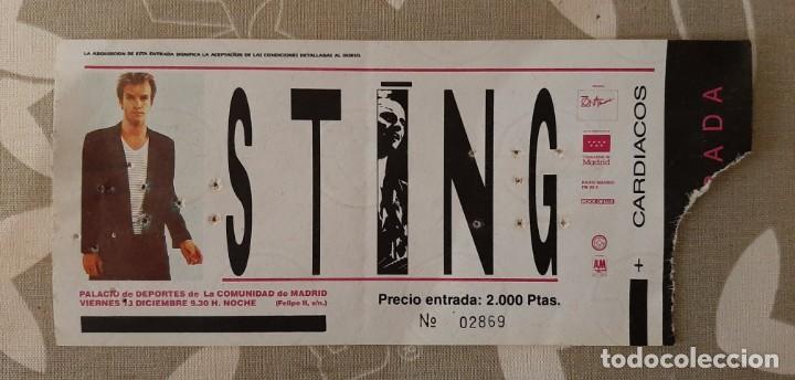 Entradas antiguas de conciertos: Entrada Concierto STING - Foto 1