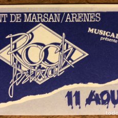 Entradas Antiguas de Conciertos: MONT DE MARSAN ROCK FESTIVAL. AUTORIZACIÓN CONCIERTO SIOUXSIE AND THE BANSHESS,.. (1985).