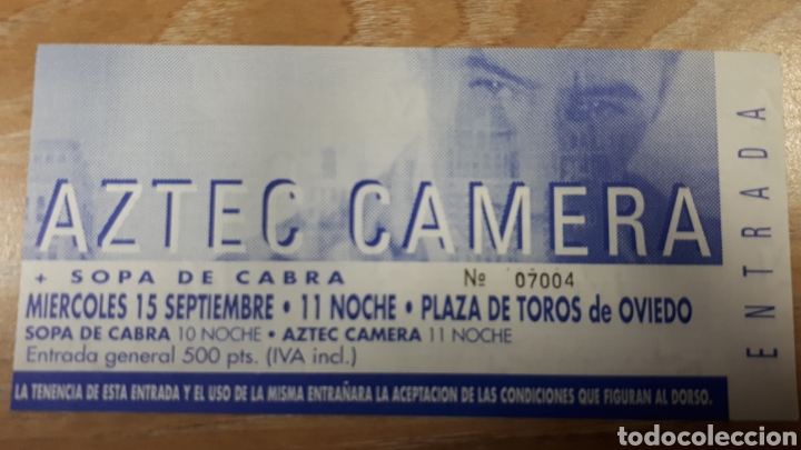 Entradas antiguas de conciertos: ENTRADA AZTEC CAMERA - Foto 1