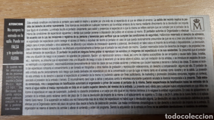 Entradas antiguas de conciertos: ENTRADA DOG EAT DOG ..... - Foto 2