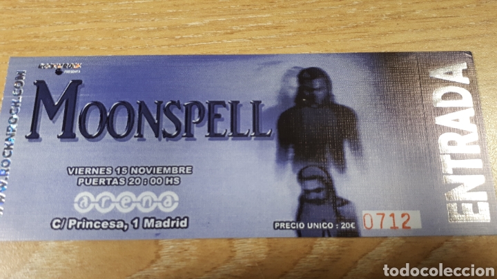Entradas antiguas de conciertos: ENTRADA CONCIERTO DE MOONSPELL - Foto 1