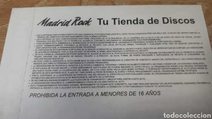 Entradas antiguas de conciertos: ENTRADA CONCIERTO DE HAMLET - Foto 2