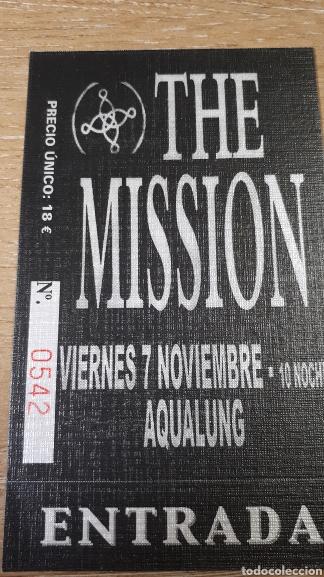 Entradas antiguas de conciertos: ENTRADA CONCIERTO DE THE MISSION - Foto 1