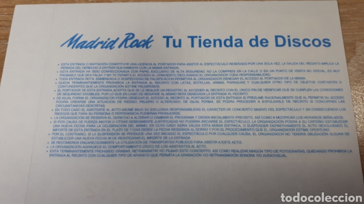 Entradas antiguas de conciertos: ENTRADA CONCIERTO DE LA FUGA - Foto 2