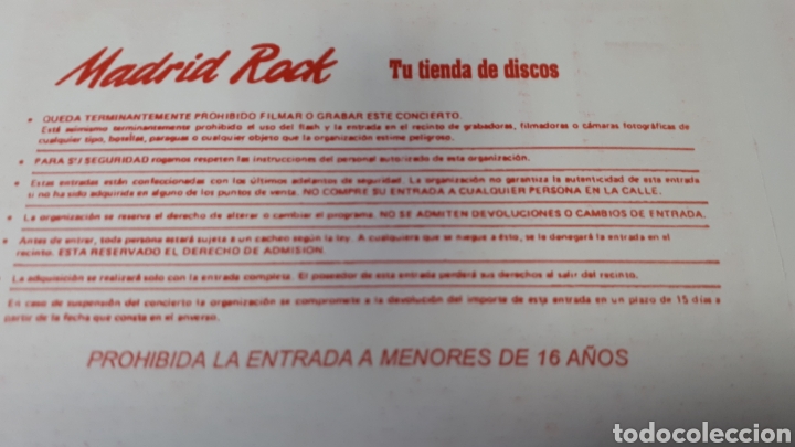 Entradas antiguas de conciertos: ENTRADA CONCIERTO DE PIRATAS - Foto 2