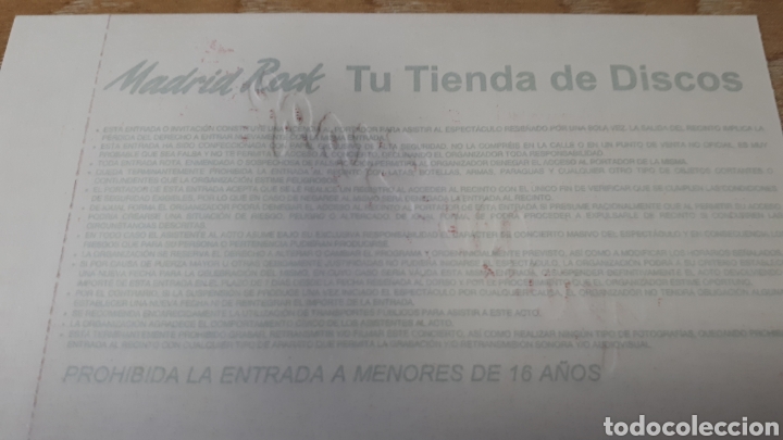Entradas antiguas de conciertos: ENTRADA CONCIERTO DE ORBITAL - Foto 2