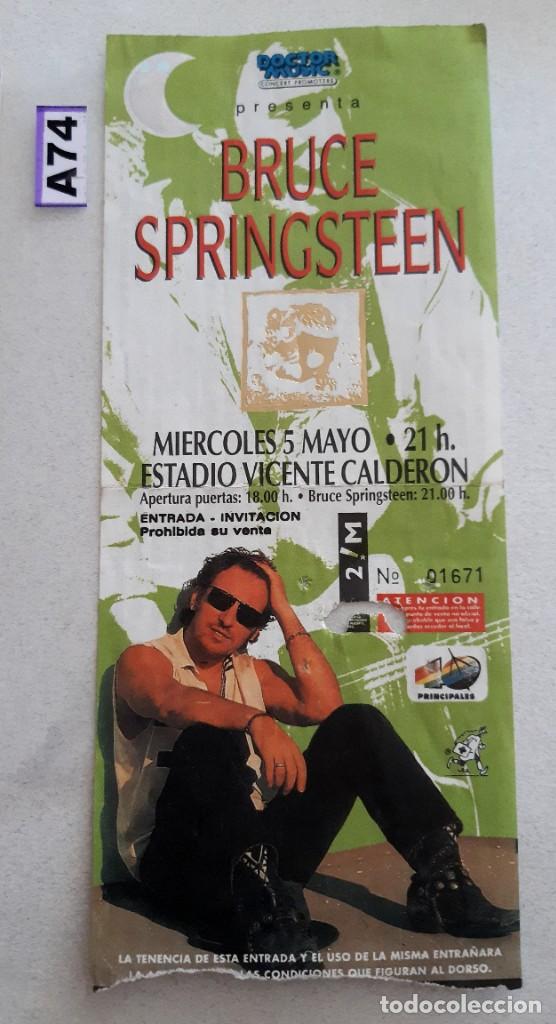 Entradas antiguas de conciertos: entradas de conciertos Bruce Springsteen - Foto 1