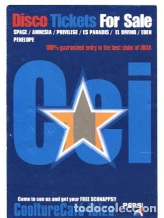 Entradas antiguas de conciertos: Flyer Coolture Caf&eacute; Ibiza - Foto 2